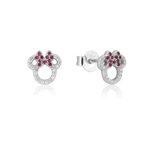 Couture Kingdom Disney - Red Minnie Mouse Precious Metal CZ Stud Earrings