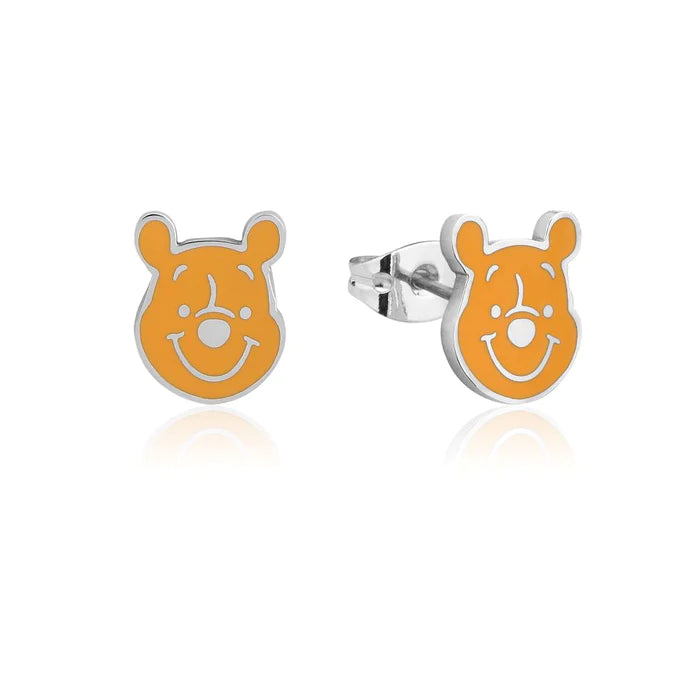 Couture Kingdom Disney - Winnie the Pooh Enamel Stud Earrings Silver