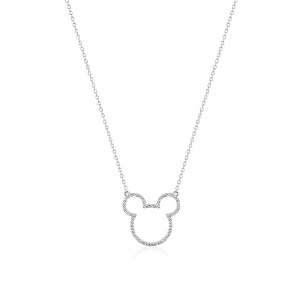 Couture Kingdom Disney - Mickey Mouse Outline Necklace Silver