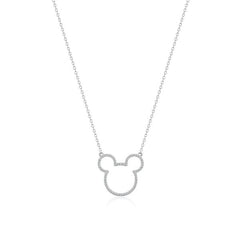 Couture Kingdom Disney - Mickey Mouse Outline Necklace Silver