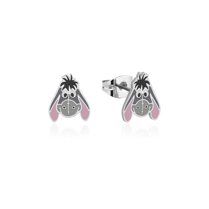 Couture Kingdom Disney - Winnie the Pooh Eeyore Face Enamel Stud Earrings ECC