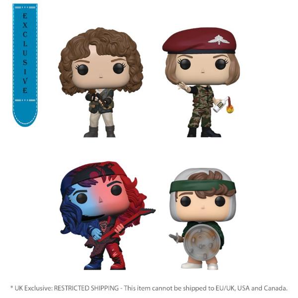 Stranger Things – Nancy, Robin, Eddie & Dustin US Exclusive Pop! 4-Pack