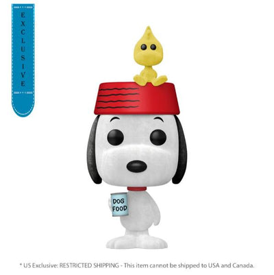 Peanuts - Snoopy with Woodstock Flocked Pop! Vinyl