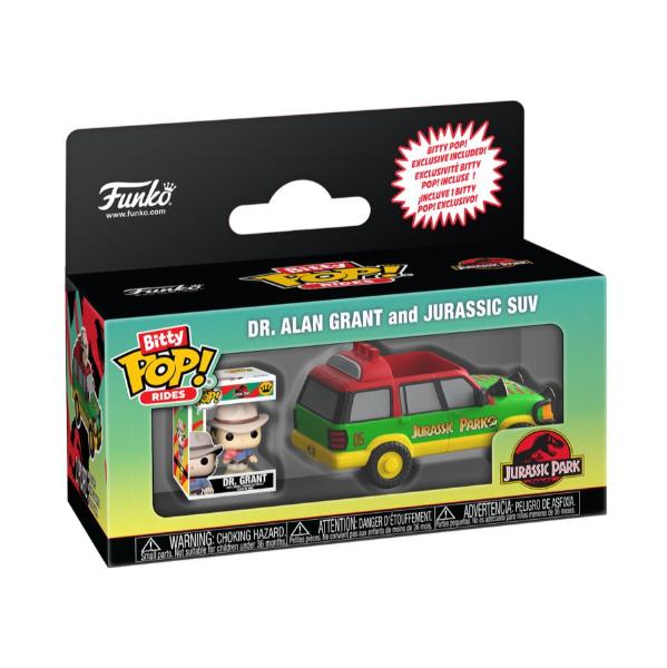 Jurassic Park - Alan Grant w/ Jurassic SUV Bitty Pop! Ride