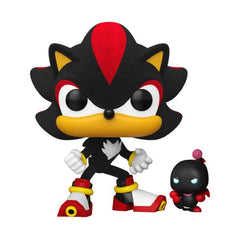 Sonic the Hedgehog - Shadow with Dark Chao US Exclusive Flocked Pop! Vinyl