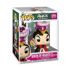 Alice in Wonderland (1951) – Queen of Hearts with Cheshire Cat Pop! Premium