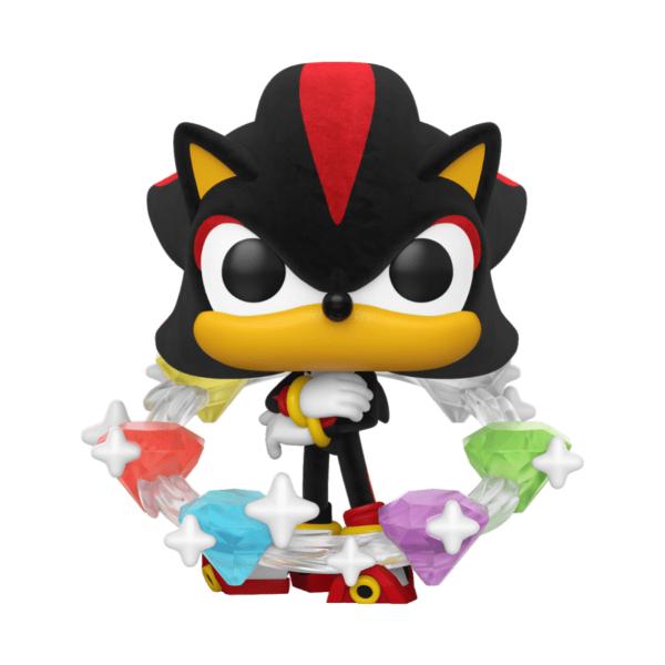Sonic the Hedgehog – Shadow with Emeralds Exclusive Flocked Pop! Vinyl