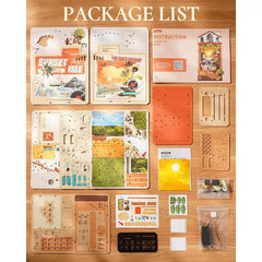 Robotime DIY Bookends Kit Sunset Isle