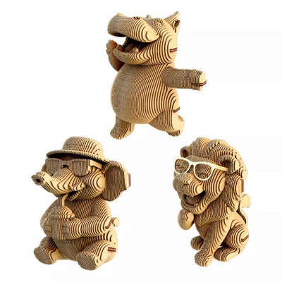 Cartonic Trio Safari 3D Puzzle