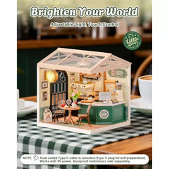 Robotime DIY Plastic Superstore Perfect Romance Cafe