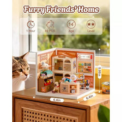 Robotime DIY Plastic Superstore Furry Friends Home