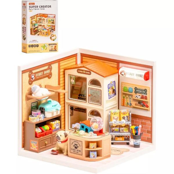 Robotime DIY Plastic Superstore Furry Friends Home