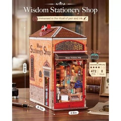 Robotime DIY Bookends Kit Wisdom Stationery Shop