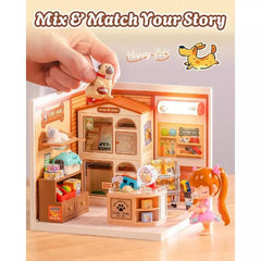 Robotime DIY Plastic Superstore Furry Friends Home