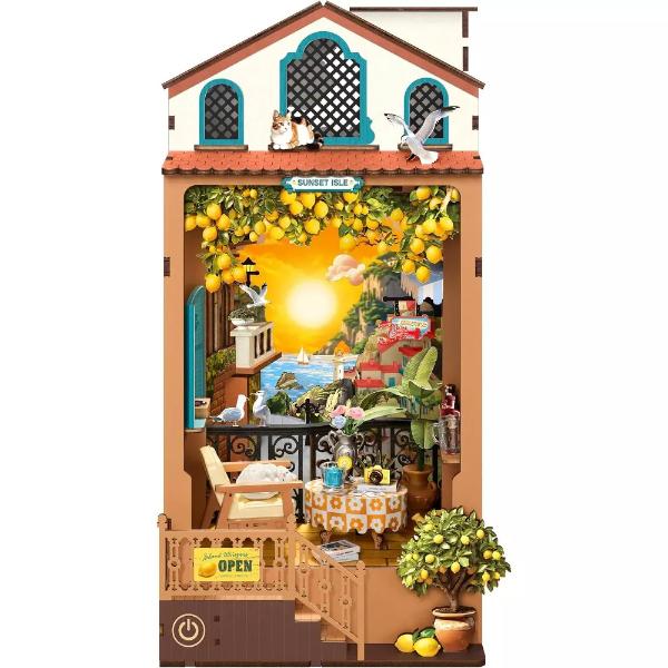 Robotime DIY Bookends Kit Sunset Isle