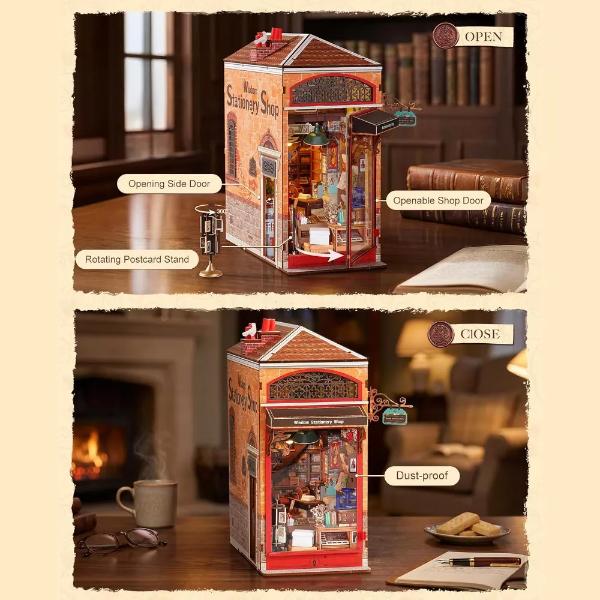 Robotime DIY Bookends Kit Wisdom Stationery Shop