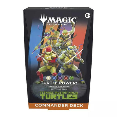 Magic the Gathering Teenage Mutant Ninja Turtles Commander Deck Turtle Power