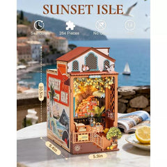 Robotime DIY Bookends Kit Sunset Isle
