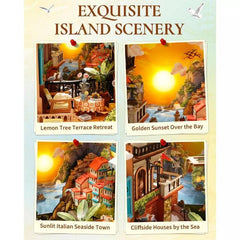Robotime DIY Bookends Kit Sunset Isle