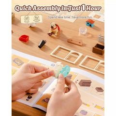 Robotime DIY Plastic Superstore Furry Friends Home