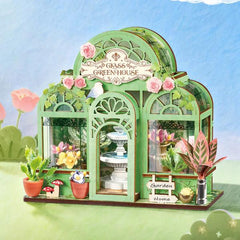 Robotime DIY Mini Store Green Fountain Garden