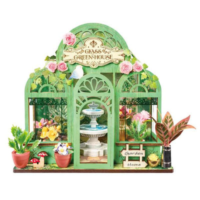 Robotime DIY Mini Store Green Fountain Garden