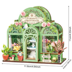 Robotime DIY Mini Store Green Fountain Garden