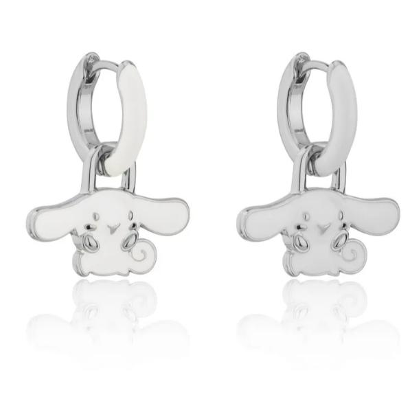 Couture Kingdom Sanrio - Hello Kitty Cinnamoroll Hoop Earrings Silver