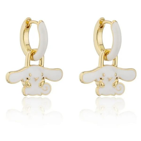 Couture Kingdom Sanrio - Hello Kitty Cinnamoroll Hoop Earrings Gold Plated