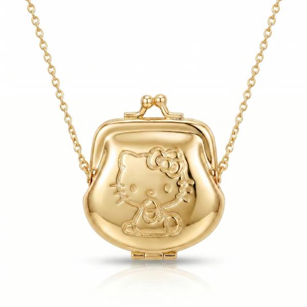 Couture Kingdom Sanrio - Hello Kitty Kiss Lock Purse Necklace Gold