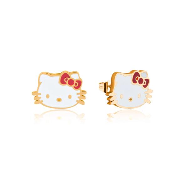 Couture Kingdom Sanrio - Hello Kitty Stud Earrings Gold Plated
