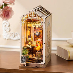 Robotime DIY Bookends Kit Holiday Cafe