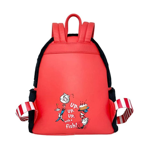 Image of Loungefly Dr Seuss - Cat in the Hat Faux Fur Cosplay Backpack