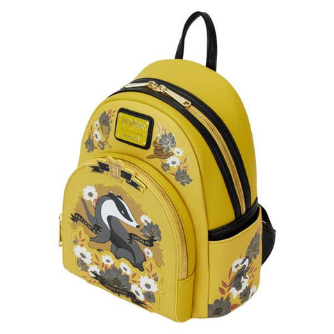 Image of Harry Potter - Hufflepuff House Floral Tattoo Mini Backpack