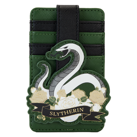 Image of Loungefly Harry Potter - Slytherin House Floral Tattoo Cardholder