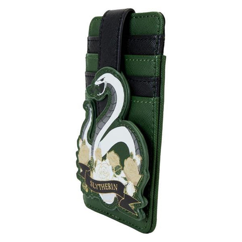 Image of Loungefly Harry Potter - Slytherin House Floral Tattoo Cardholder