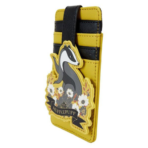 Image of Loungefly Harry Potter - Hufflepuff House Floral Tattoo Cardholder