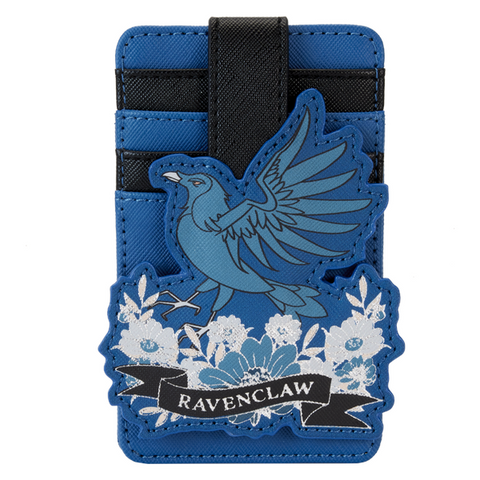 Image of Loungefly Harry Potter - Ravenclaw House Floral Tattoo Cardholder
