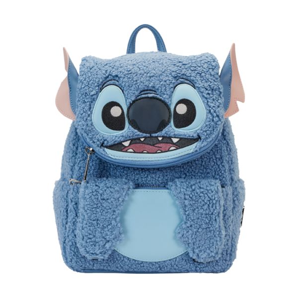 Loungefly - Lilo & Stitch - Plush Sherpa Cosplay Mini Backpack