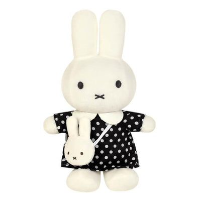 Miffy Black Dot Dress With Miffy Bag Plush Approx. 20cm