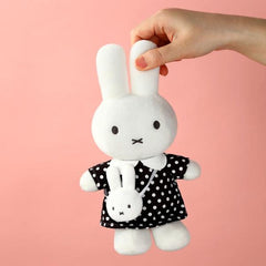 Miffy Black Dot Dress With Miffy Bag Plush Approx. 20cm