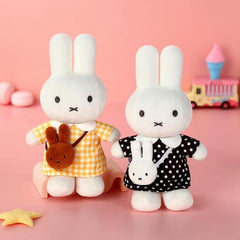 Miffy Black Dot Dress With Miffy Bag Plush Approx. 20cm