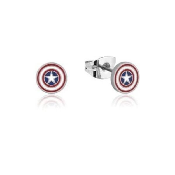 Couture Kingdom Marvel - Captain America Stud Earrings
