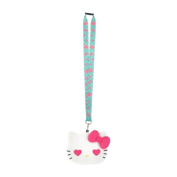 Hello Kitty - Lanyard with Plush Pouch