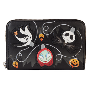 Loungefly The Nightmare Before Christmas - Tree String Lights Glow Zip Around Wallet