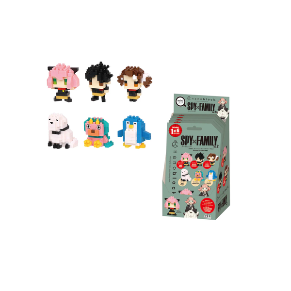 Nanoblock Mininano Mystery - Spy x Family Vol.2 (Box of 6 Designs $44.99)
