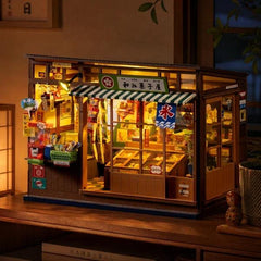 Robotime DIY Bookends Kit Nostalgic Corner Shop
