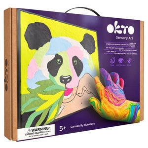 OKTO Paint by Numbers with Clay - Panda Kit (29cm x 29cm)
