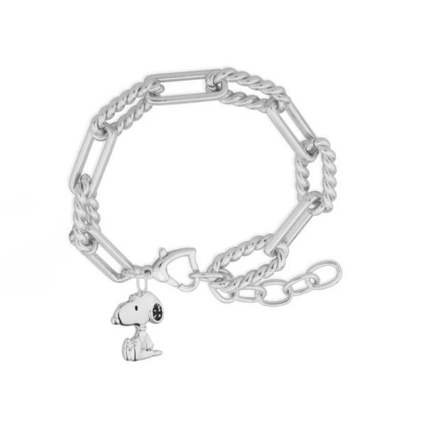 Couture Kingdom Peanuts Snoopy Charm Bracelet Silver