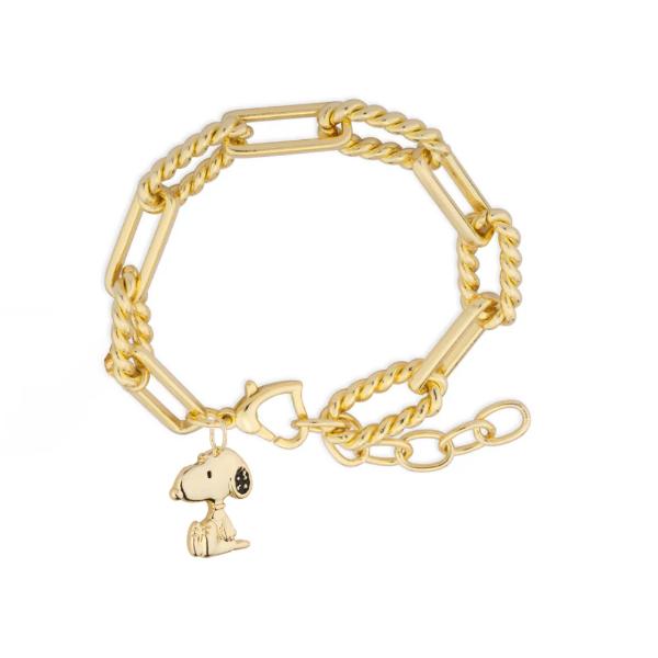 Couture Kingdom Peanuts - Snoopy Charm Bracelet Gold Plated